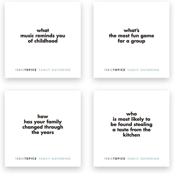 TableTopics Family Gathering - 135 Conversation Starter Question Cards - Picture 3 of 4